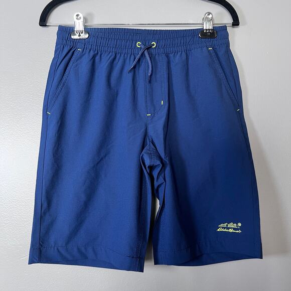 Eddie Bauer Boys Swim Shorts XL 14/16 Blue Tie Dye & Navy 2 Pack NWT board short - Picture 3 of 10